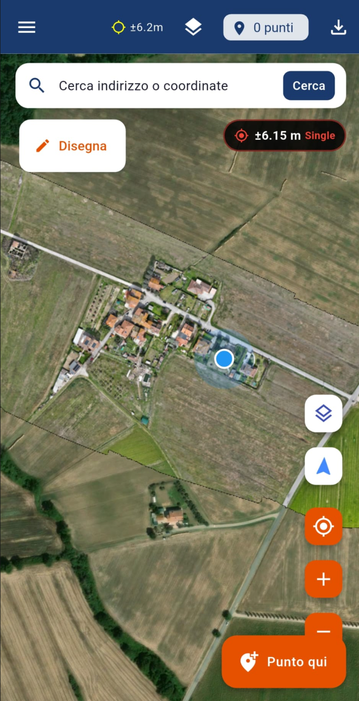 Confronto vista satellitare standard